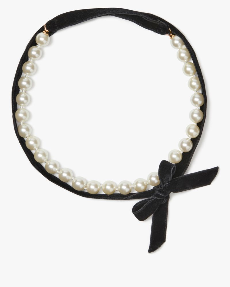 Kate Spade,New York Minute Tie Back Pearl Necklace,