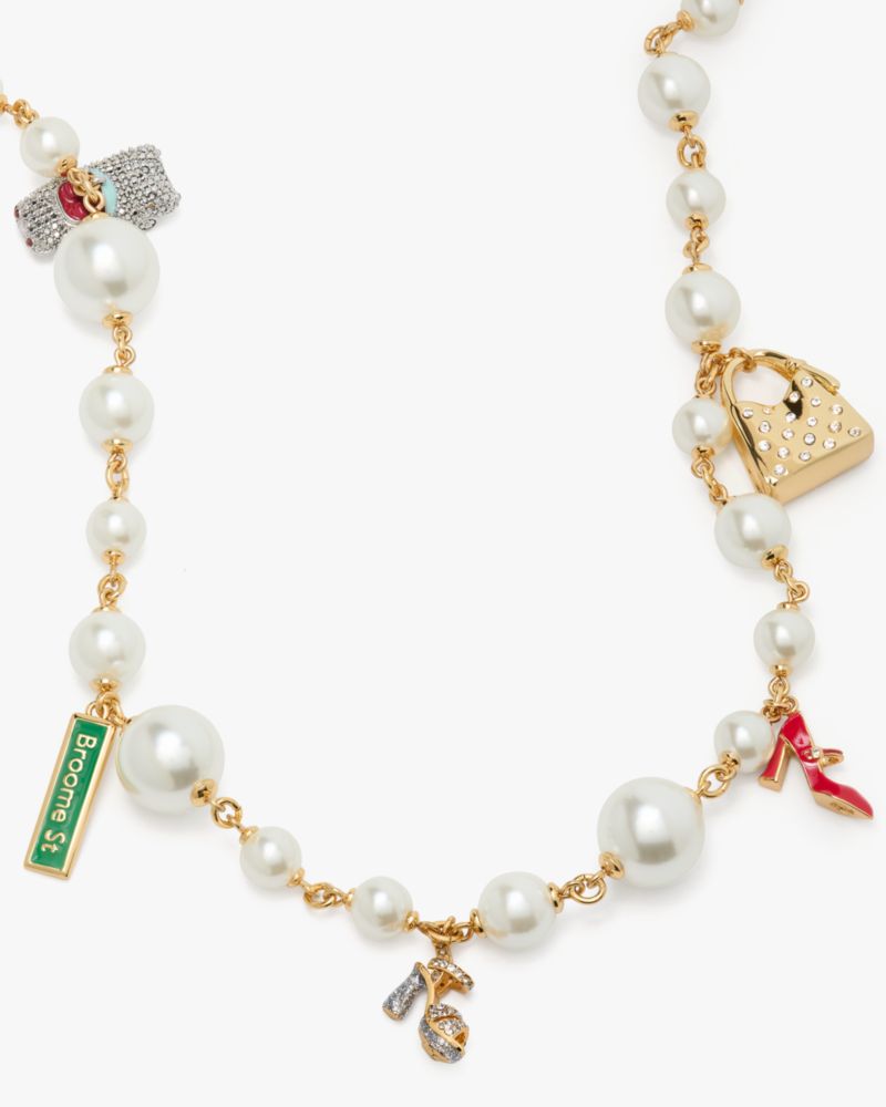 Kate Spade,ニューヨーク ミニット ステートメント チャーム ネックレス,ジュエリー,マルチ