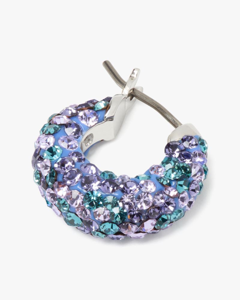 Kate Spade,Pop Of Joy Huggies,Hoops,Huggies,Crystal,Gem Embellishment,Day Party,Multi Color