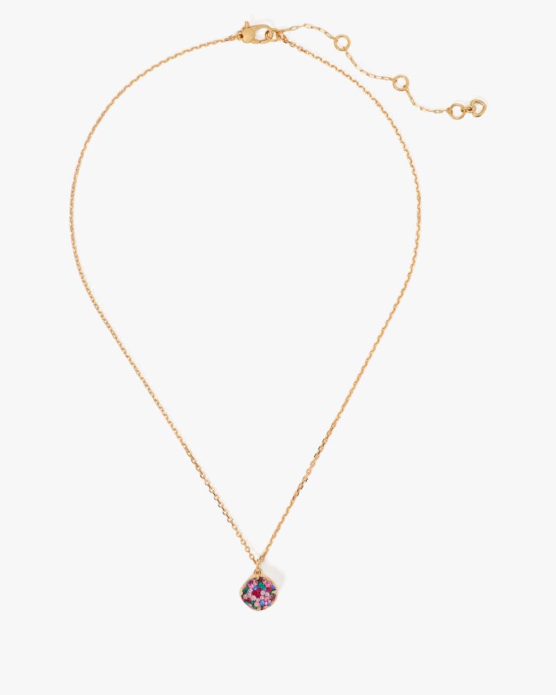 Kate Spade,Pop Of Joy Mini Pendant,Single Strand,Gem Embellishment,Casual,Multi Color