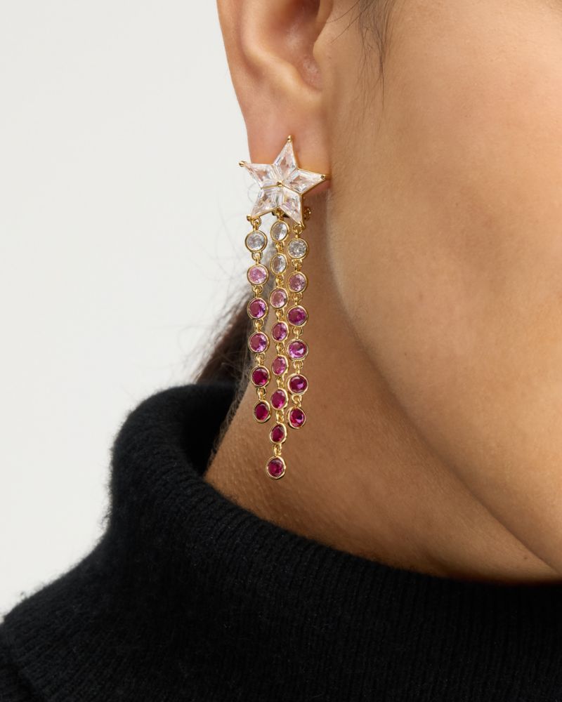 Kate Spade,Cosmos Star Fringe Earrings,