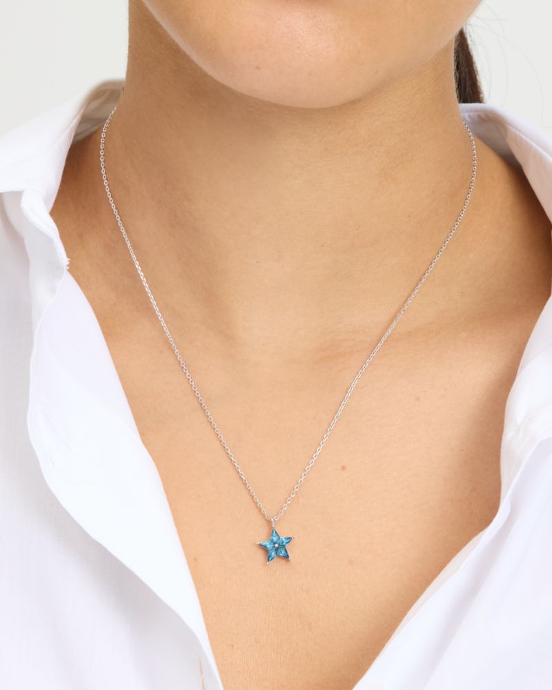 Kate Spade,Cosmos Pendant,Teal