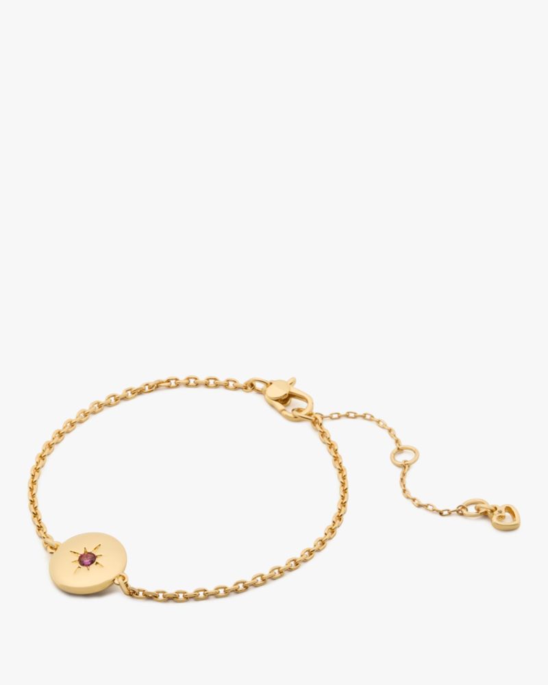 Kate Spade,The Color Spark Collection Pink Peace Medallion Bracelet,