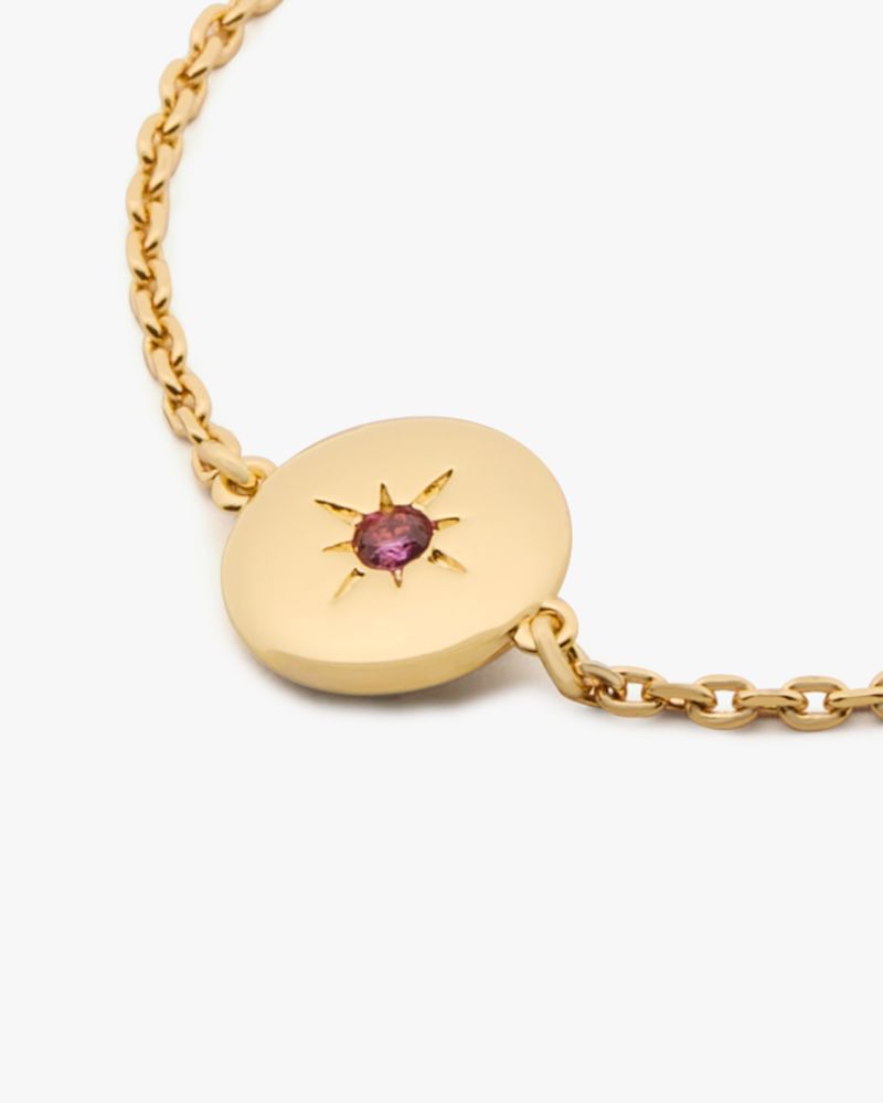 Kate Spade,The Color Spark Collection Pink Peace Medallion Bracelet,