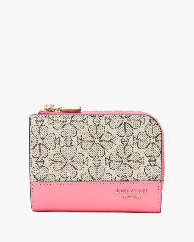 Kate Spade,Spade Flower Small Compact Wallet,Bi Fold,Sustainable,Casual,