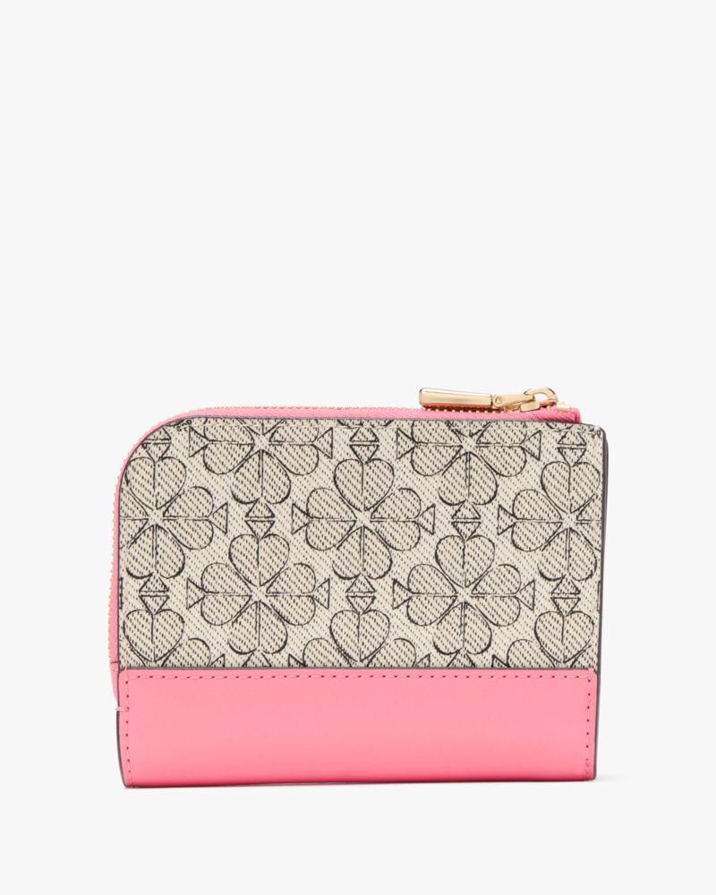 Kate Spade,Spade Flower Small Compact Wallet,Bi Fold,Sustainable,Casual,