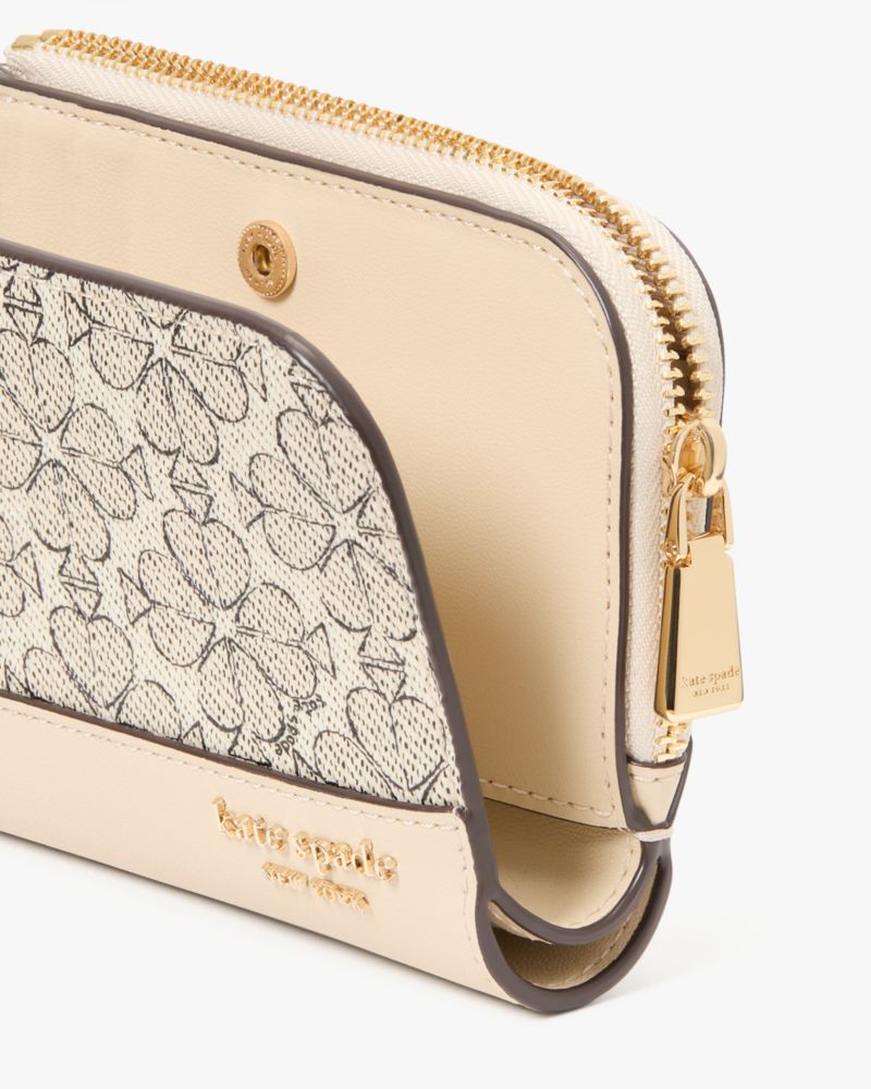 Kate Spade,スペード フラワー スモール コンパクト ウォレット,ミニ財布,ニュートラルマルチ