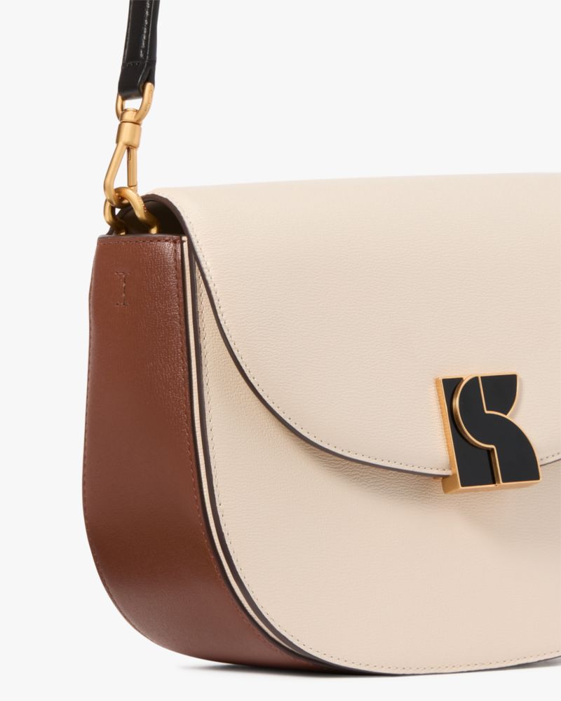 Kate Spade,ケイト・スペード ダコタ カラーブロック ミディアム サドル バッグ,ショルダーバッグ,ミルクグラスマルチ