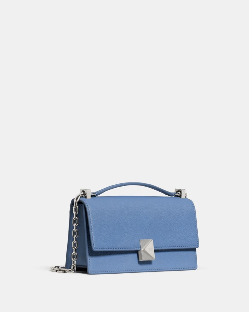 Kate Spade,デコ ミニ フラップ チェーン クロスボディ,ショルダー・クロスボディ,ブルー