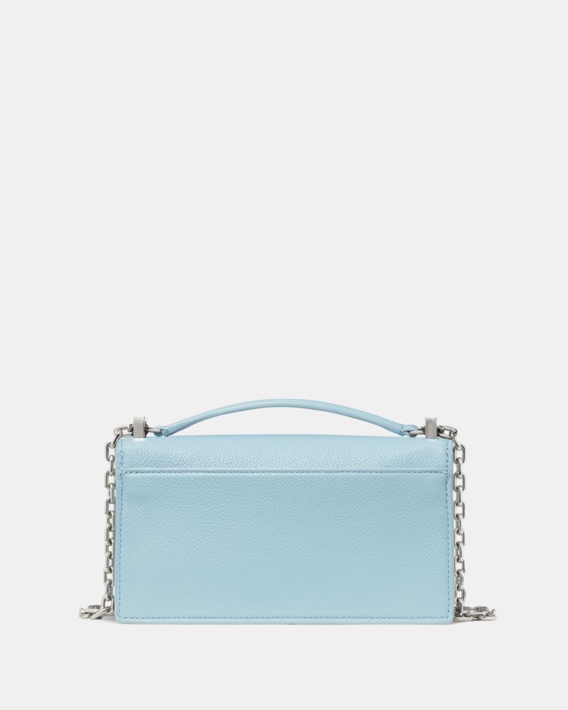 Kate Spade,Deco Mini Crossbody Bag,Leather,Crossbody,Metal, Logo, Stud Detail, Gold Embellishment,Water Repellent,Color Me...,Blue