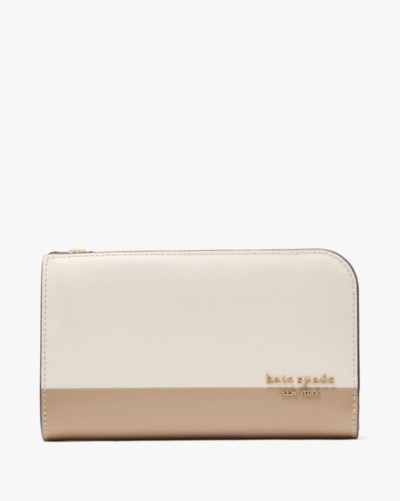 Kate Spade,Devin Colorblocked Medium Bifold Wallet,