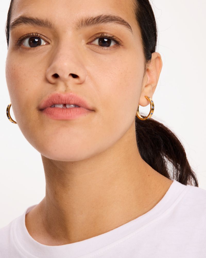 Kate Spade,Set In Stone Hoops,