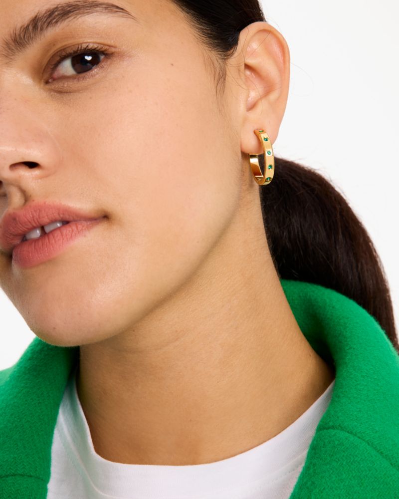 Kate Spade,Set In Stone Hoops,