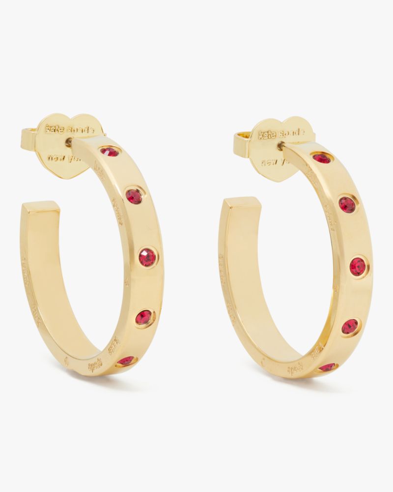 Kate Spade,Set In Stone Hoops,