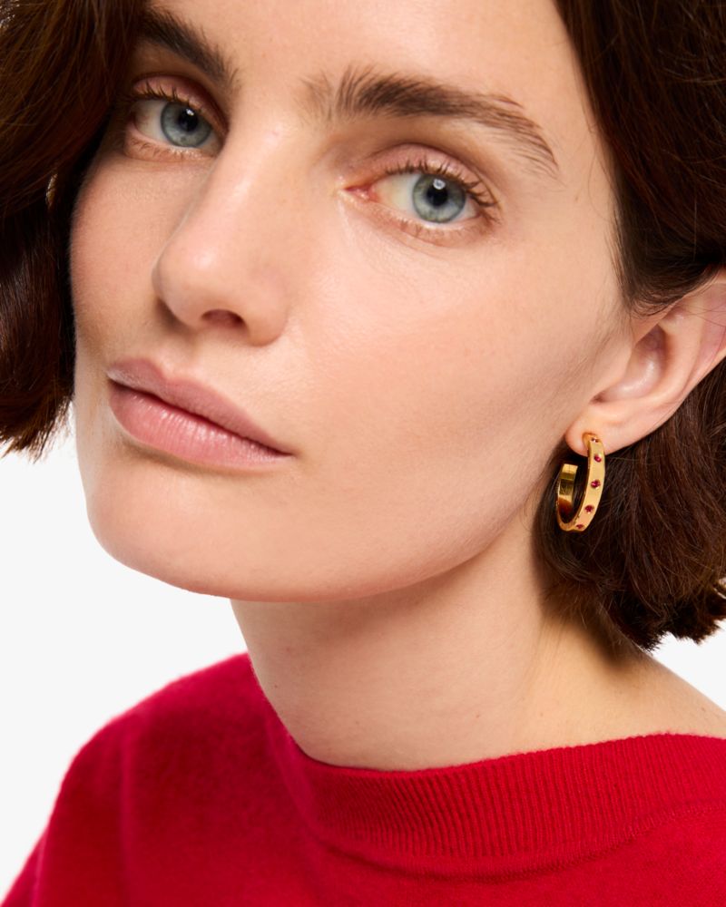 Kate Spade,Set In Stone Hoops,