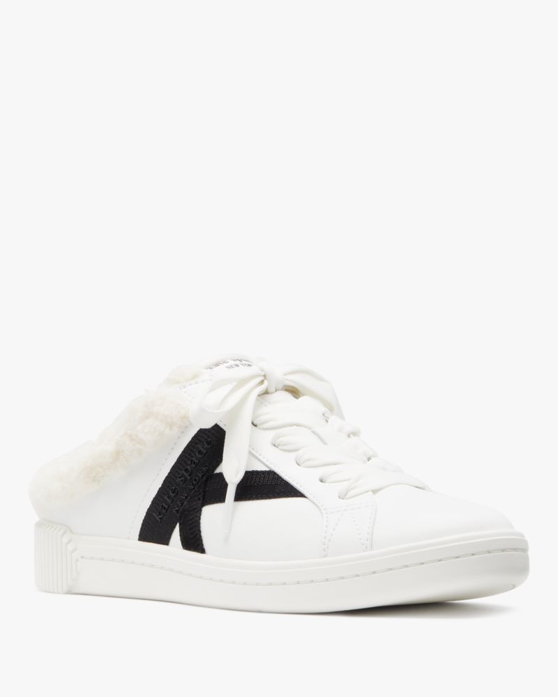 Kate Spade,Signature Mule Sneakers,White