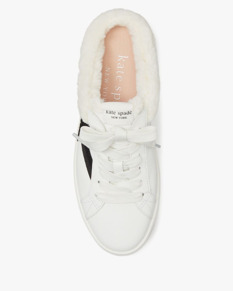Kate Spade,Signature Mule Sneakers,White