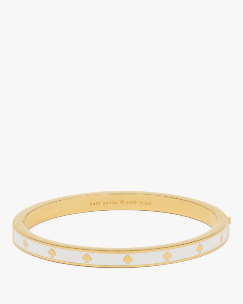 Kate Spade,Spot The Spade Enamel Hinged Bangle,