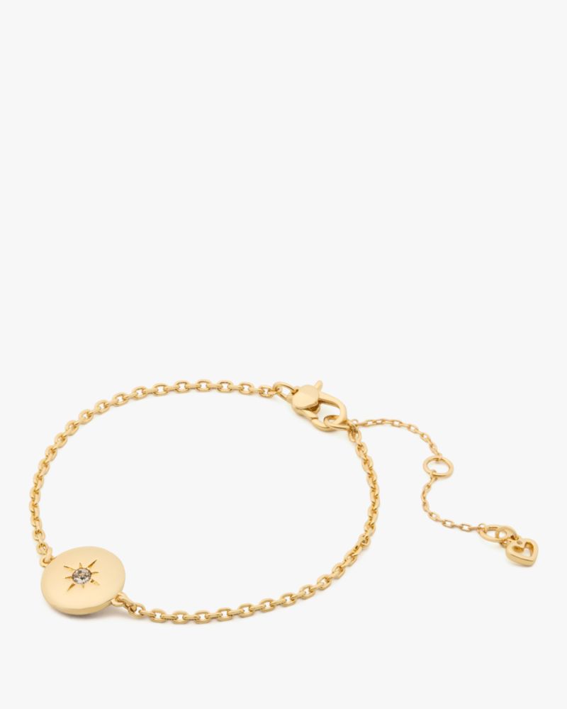 Kate Spade,The Color Spark Collection Clear Inspire Medallion Bracelet,