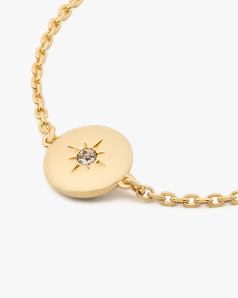 Kate Spade,The Color Spark Collection Clear Inspire Medallion Bracelet,