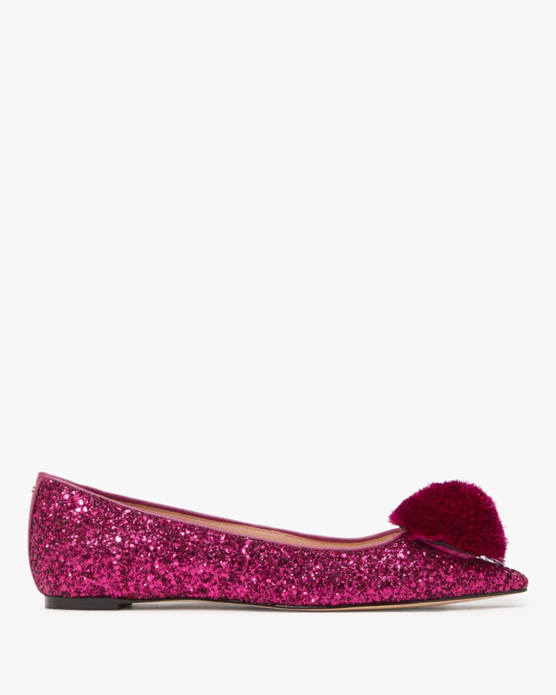 Kate Spade,Annie Pom Pom Flat,