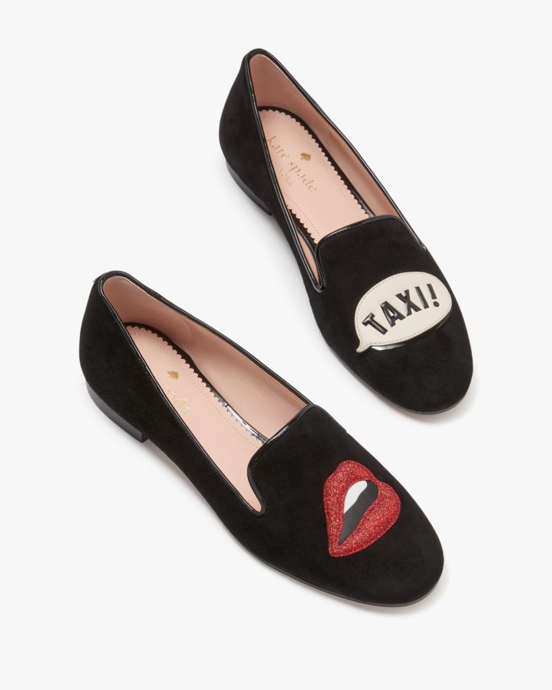 Kate Spade,Claudia Big Apple Loafer,Black