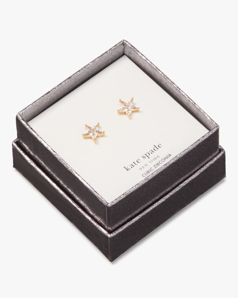 Kate Spade,コスモス ピアス ボックス セット,ピアス,クリア/ゴールド