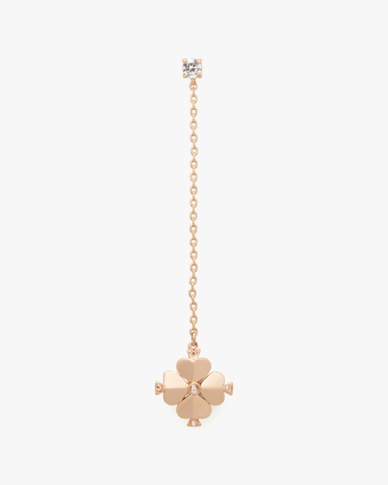 Kate Spade,レガシー ロゴ スペード フラワー リニア ピアス,ピアス,ローズゴールド