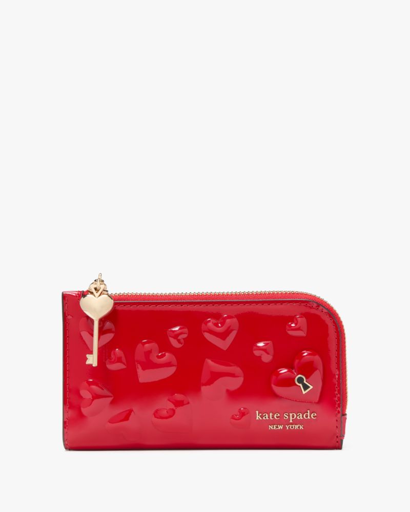 Kate Spade,Key To My Heart Small Slim Bifold Wallet,