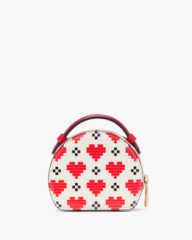 Kate Spade,デヴィン ピクセル ハート ジュエリー ケース,その他小物,クリームマルチ