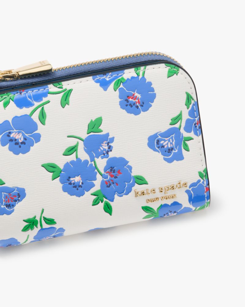 Kate Spade,デヴィン スプリングタイム ブルーム スモール コンパクト ウォレット,ミニ財布,クリームマルチ