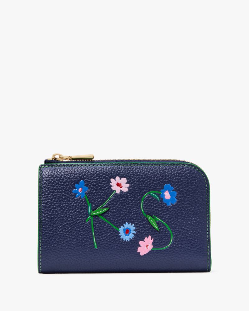 Kate Spade,イン ザ ガーデン コンパクト ウォレット,ミニ財布,パリジャンネイビーマルチ