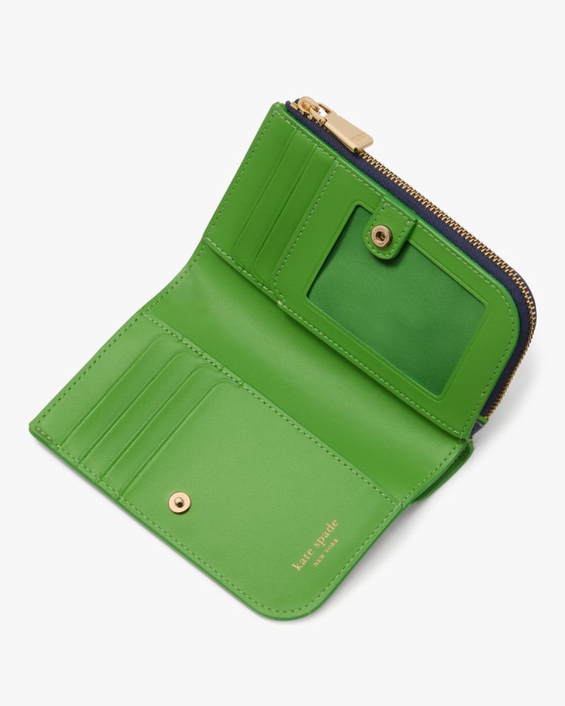 Kate Spade,イン ザ ガーデン コンパクト ウォレット,ミニ財布,パリジャンネイビーマルチ