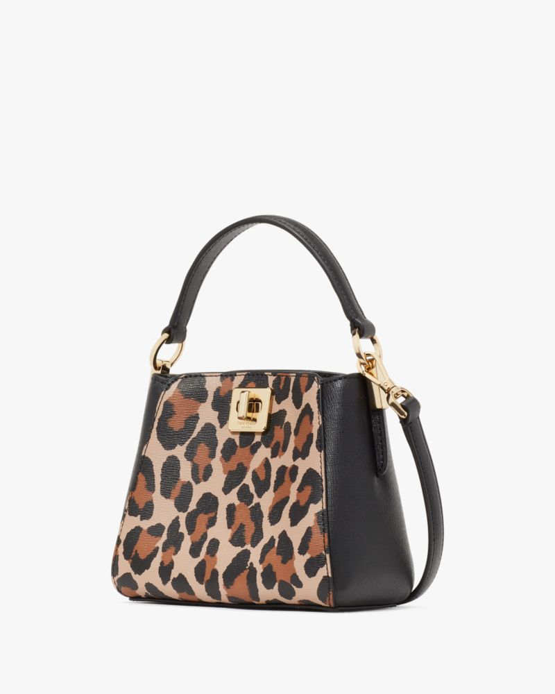 Kate Spade,Phoebe Mini Top Handle Crossbody,Satchel,PVC,Color Block,Logo,Day Party,Multi Color