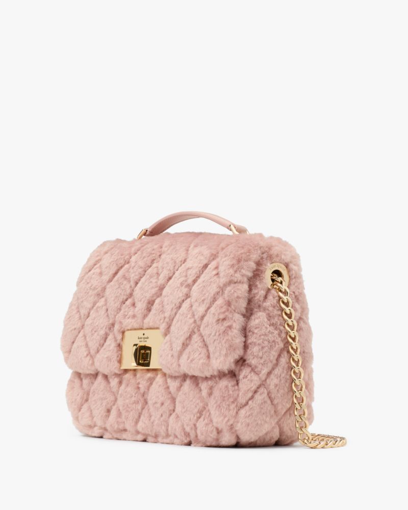 Kate Spade,Carey Faux Fur Small Flap Crossbody,