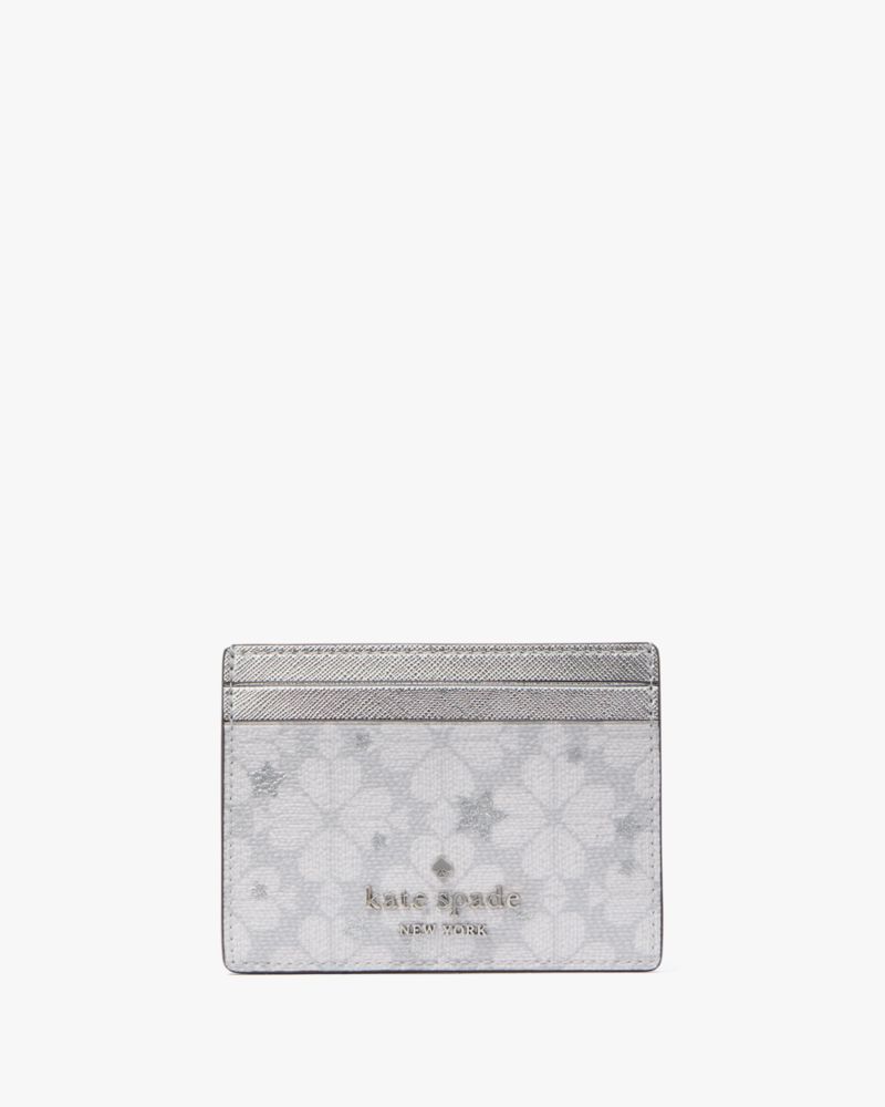 Kate Spade,Spade Flower Star Toss Small Slim Card Holder,