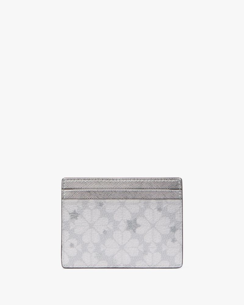 Kate Spade,Spade Flower Star Toss Small Slim Card Holder,