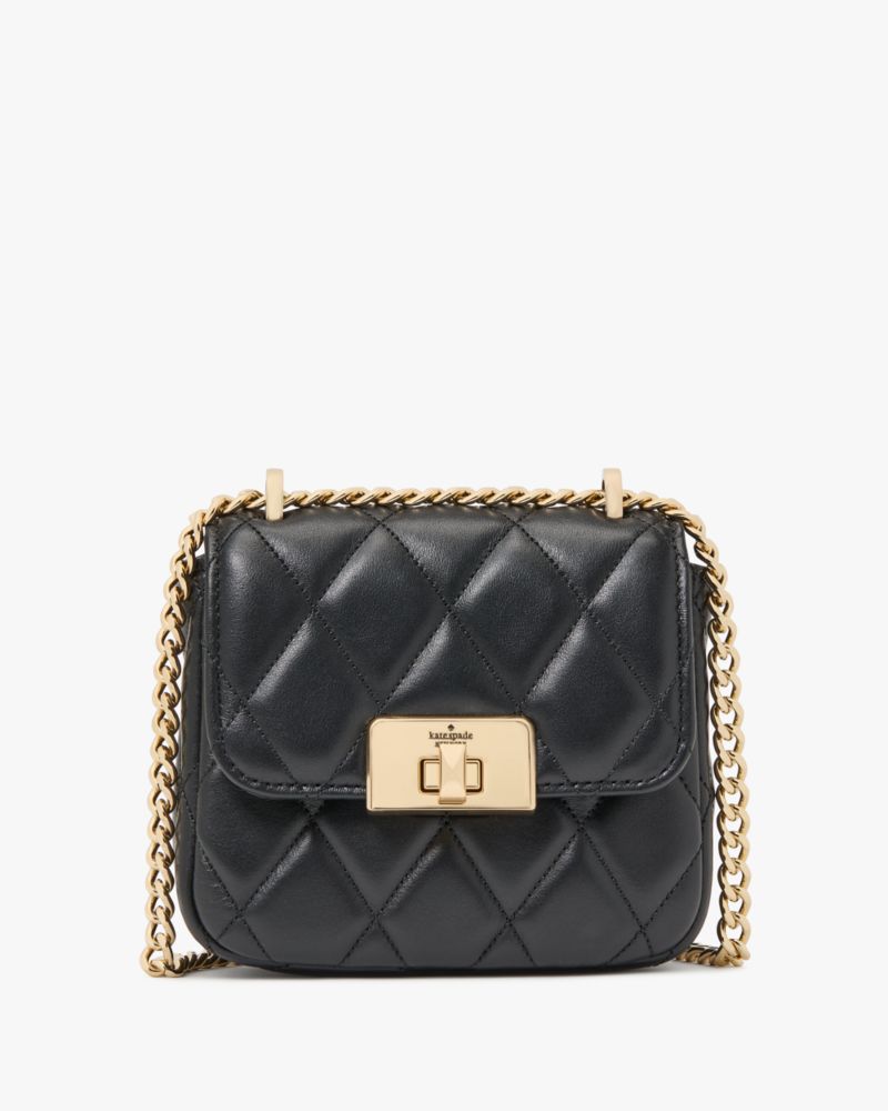 Kate Spade,Carey Quilted Micro Flap Crossbody,