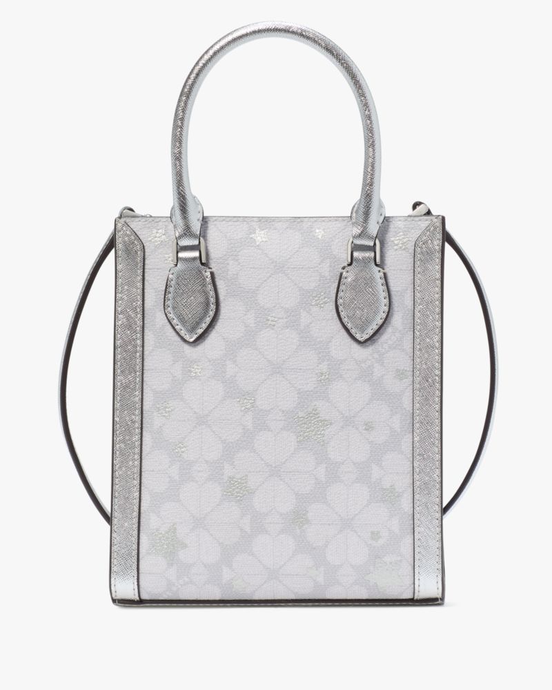 Kate Spade,Spade Flower Star Toss Small Tote,Crossbody,Casual,Gray