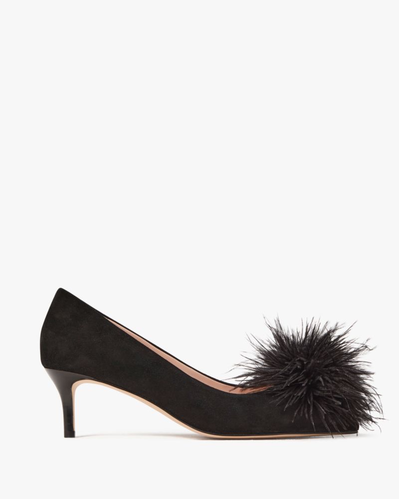 Kate Spade,Zoey Pom Pom Kitten Heel,