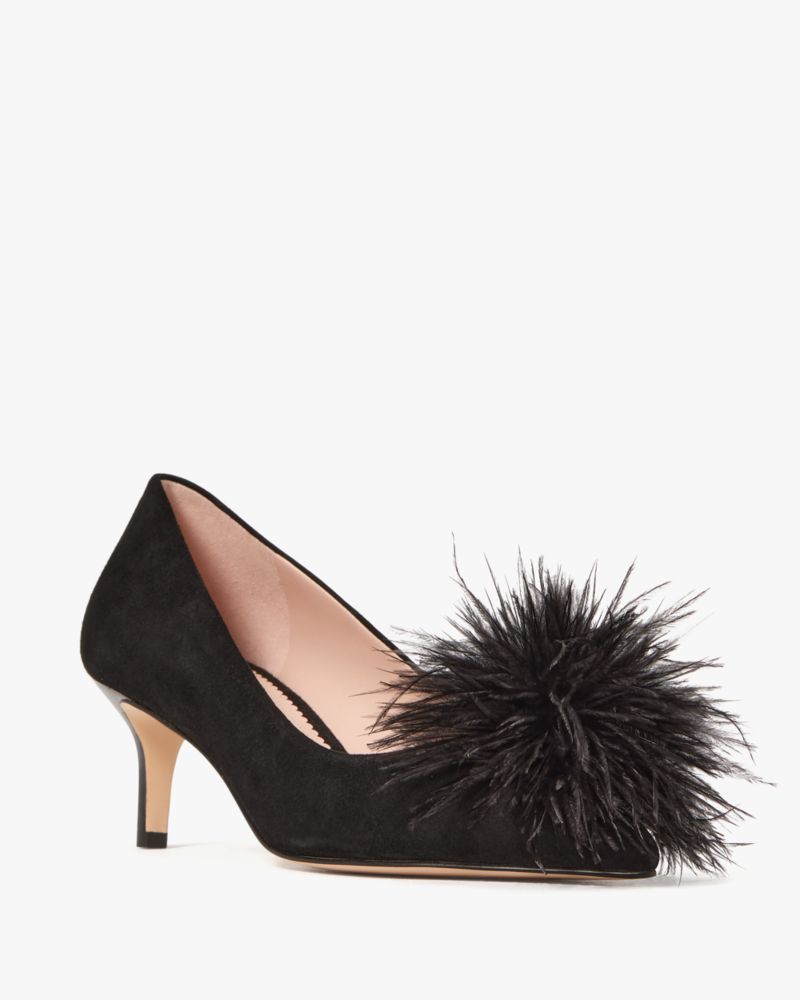 Kate Spade,Zoey Pom Pom Kitten Heel,