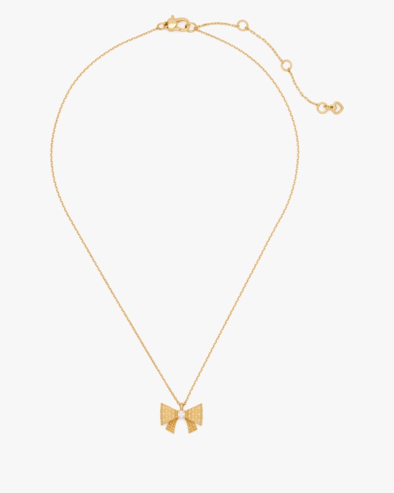 Kate Spade,Wrapped In A Bow Mini Pendant,