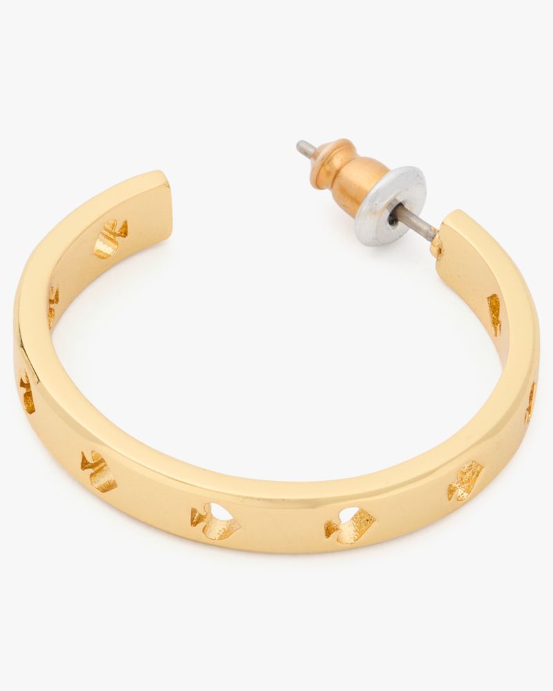 Kate Spade,Cut To The Chase Spade Hoops,