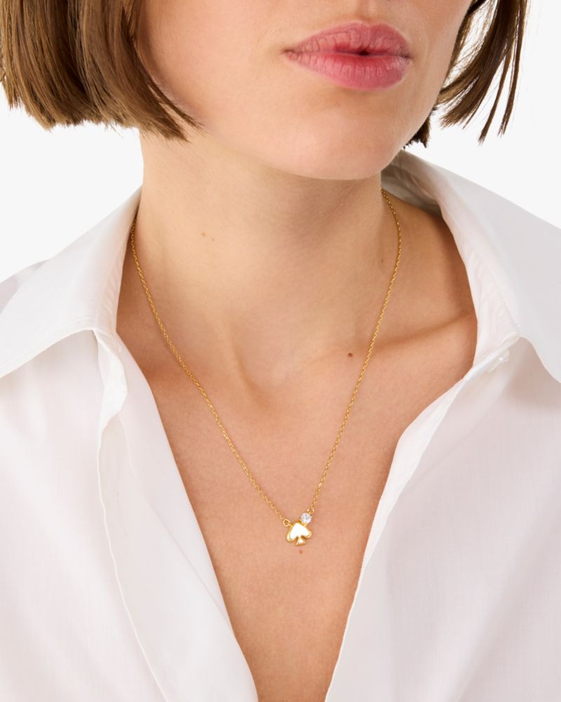 Kate Spade,Everyday Spade Stone Pendant,