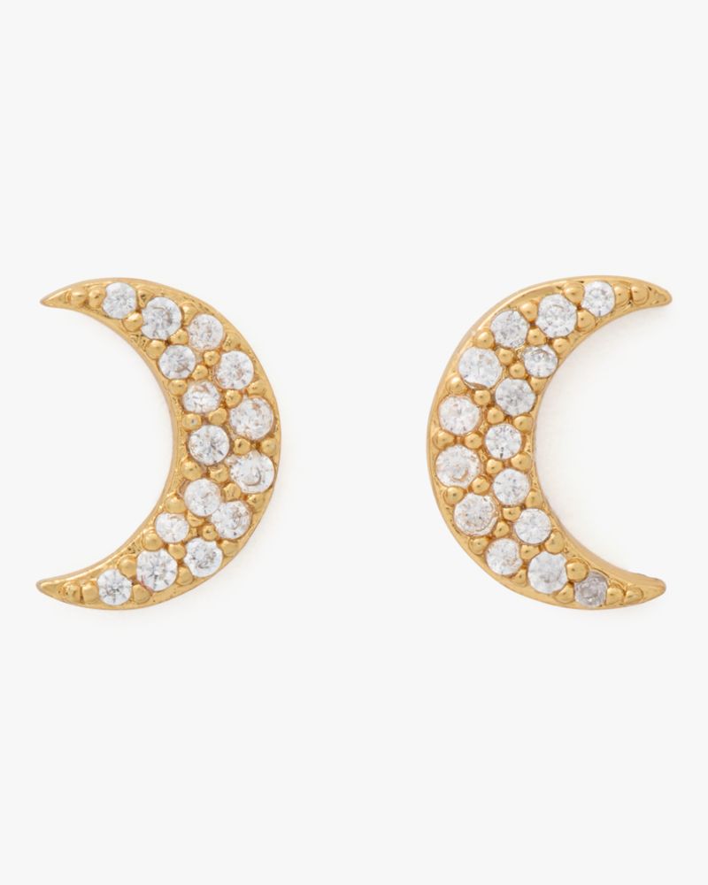 Kate Spade,You're A Gem Moon Studs,