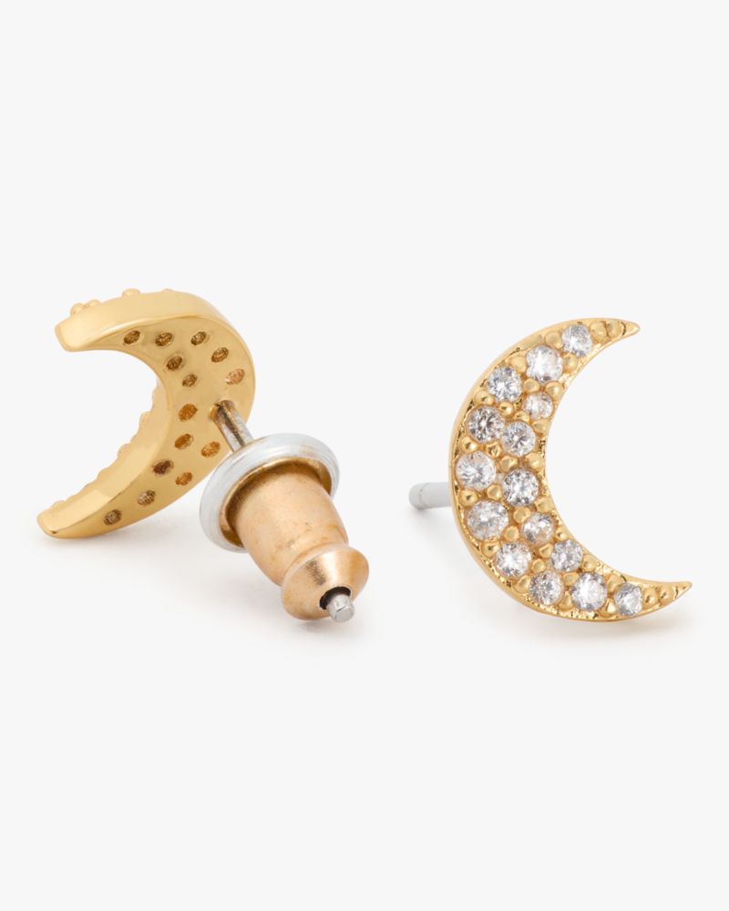 Kate Spade,You're A Gem Moon Studs,