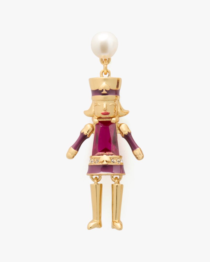 Kate Spade,Oh What Fun Nutcracker Earrings,