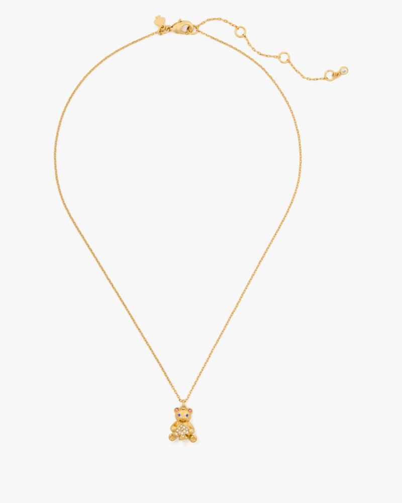 Kate Spade,Oh What Fun Spade Teddy Bear Pendant,