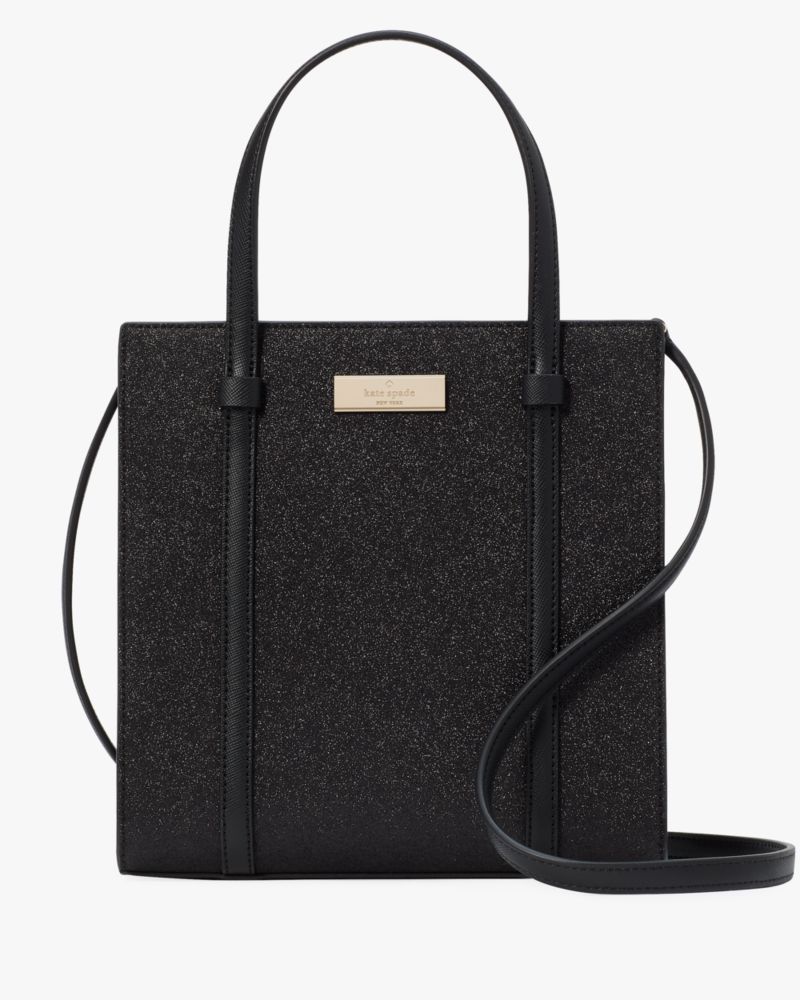 Kate spade black glitter bag sale