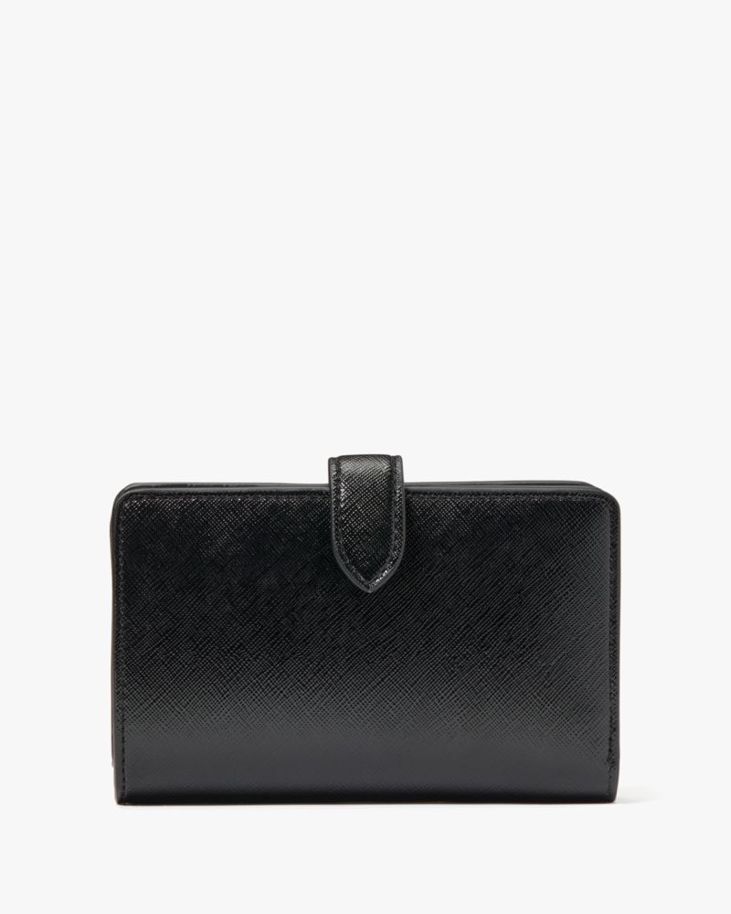 Kate Spade,Kenzie Boxed Medium Compact Wallet,Black
